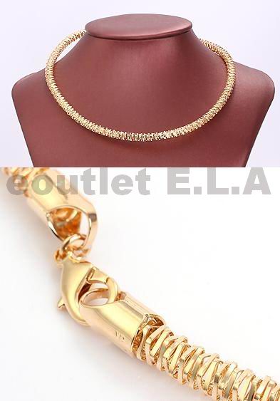 6MM WIDE PLAIN GOLD CHOKER 400x6mm